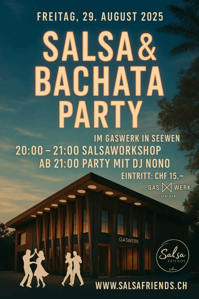 Salsa & Bachata Party mit Workshop Salsafriends