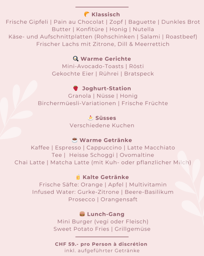 Muttertagsbrunch