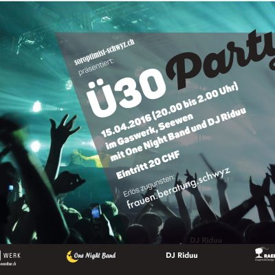 Ü30 Party mit One Night Band & DJ Riduu