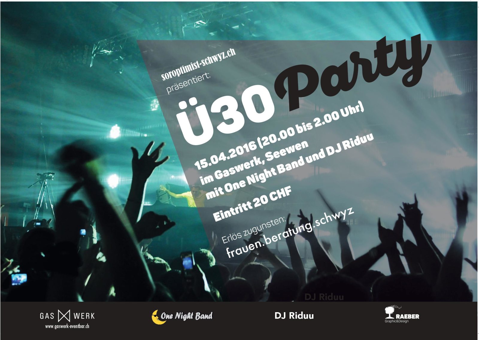 Ü30 Party mit One Night Band & DJ Riduu