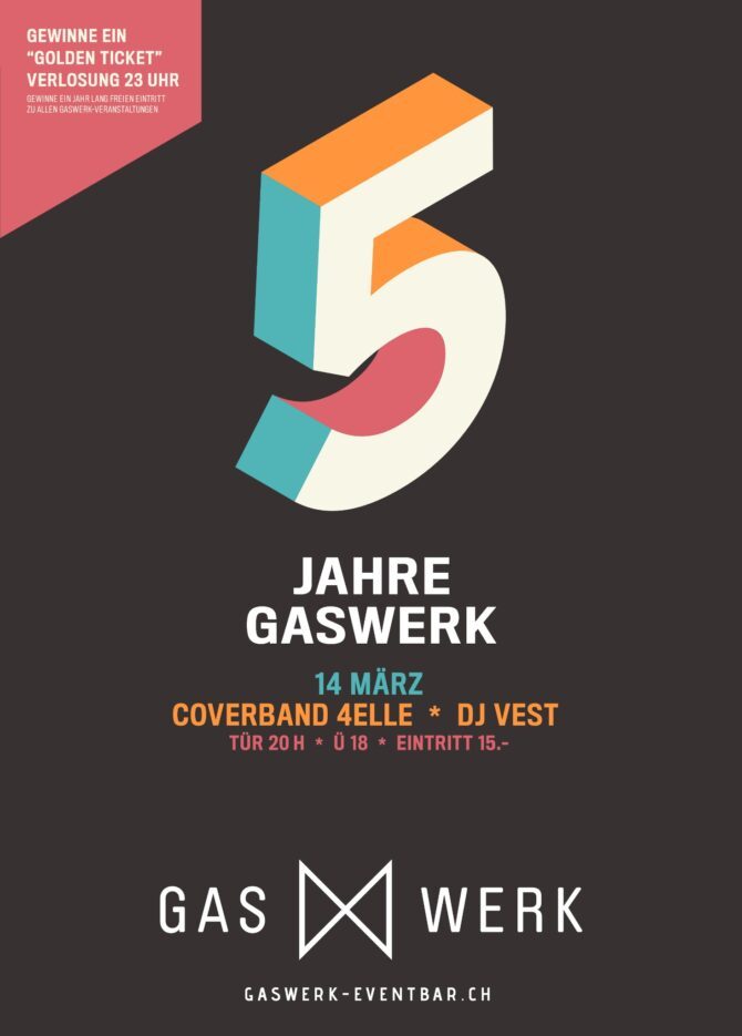 Gaswerk 5 Jahres Jubiläum